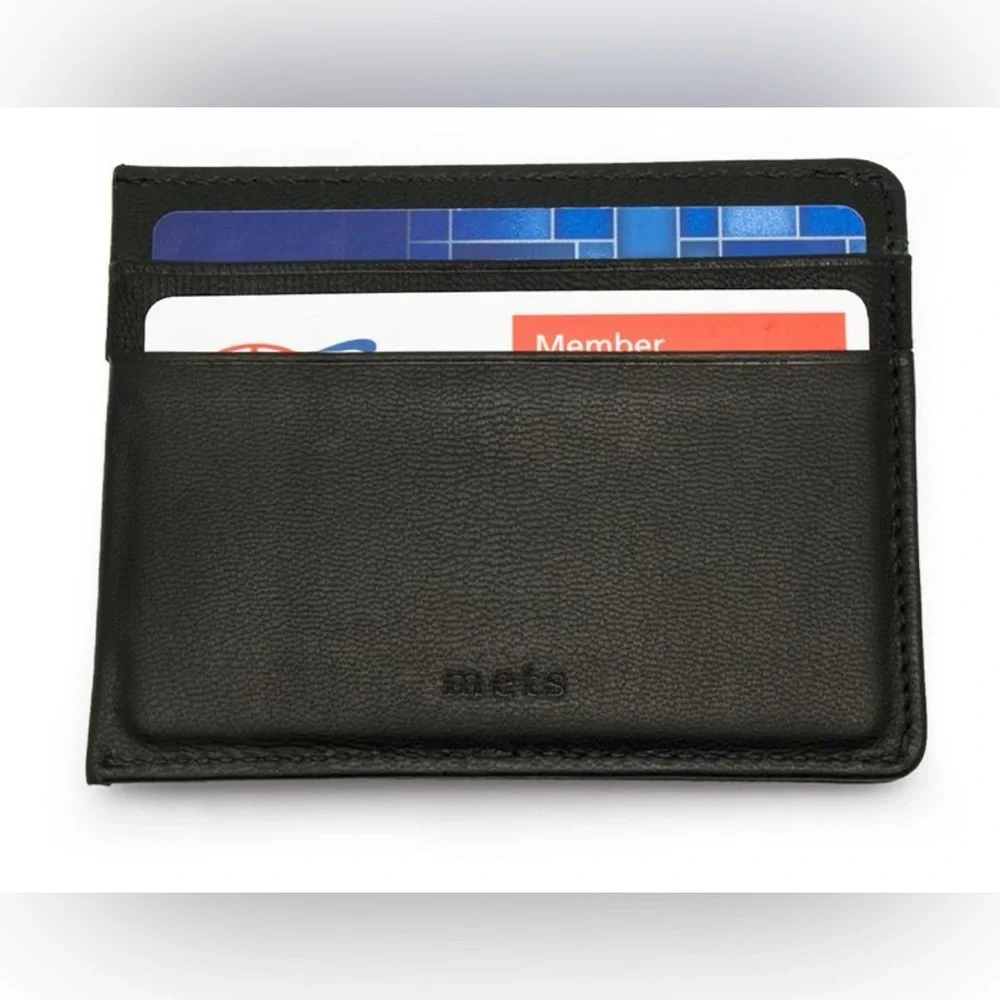 New York Mets Game Used Baseball Money Clip Wallet